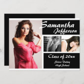 Modern Chic Graduation Announcement, Large Invitation | Zazzle