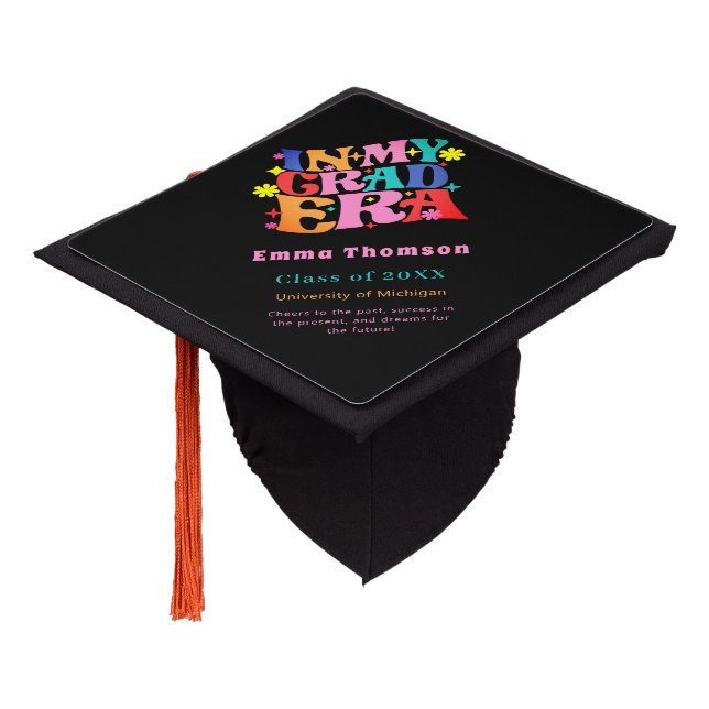 Modern & Chic Graduation Cap Toppers for Her (Angled)
