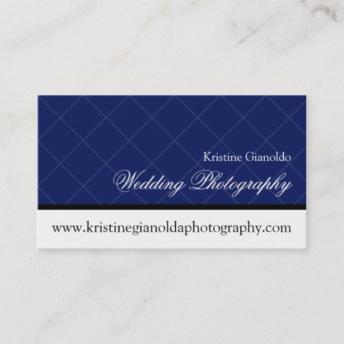 Modern Chic Grid Wedding Photography Business Card