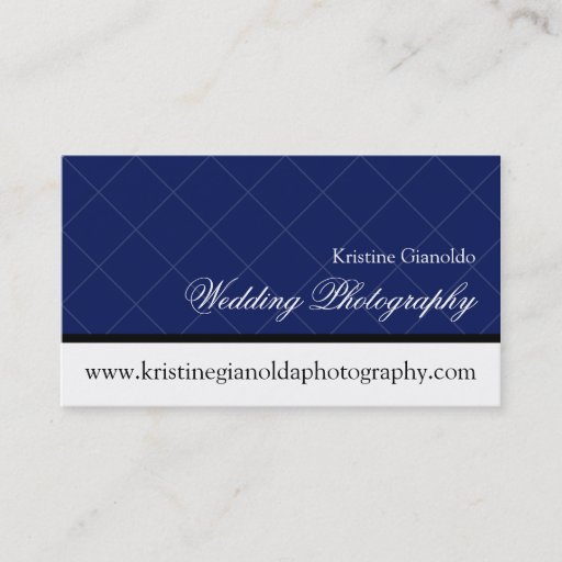 Customizable Modern Chic Grid Wedding Photography Business Card