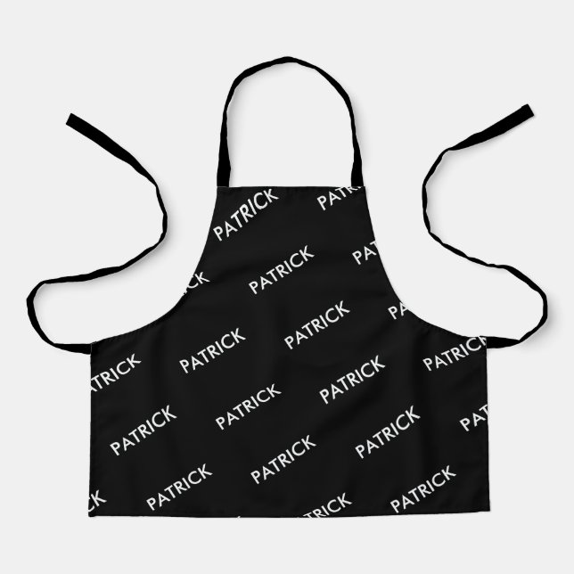 Modern Chic Hobby Personalized Custom Kids Apron (Front)