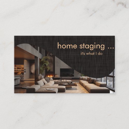 Modern Chic Home Staging Business Card