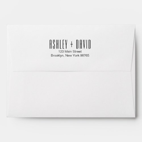 Modern Chic Invitation Envelope