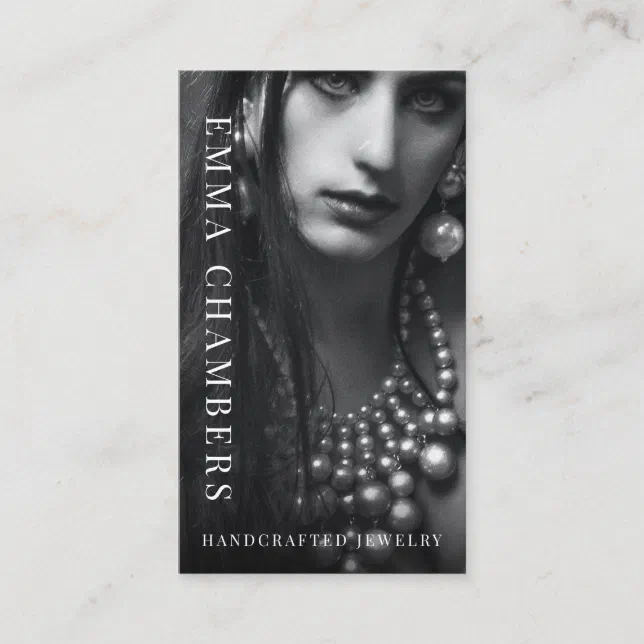 Modern Chic Jewelry Designer Business Card Zazzle