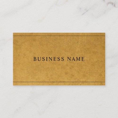 Modern Chic Kraft Paper Look Unique Company Business Card