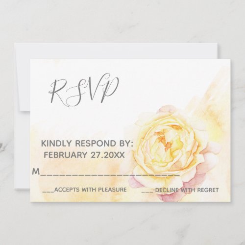 Modern chic lavender peach watercolor peony RSPV Invitation