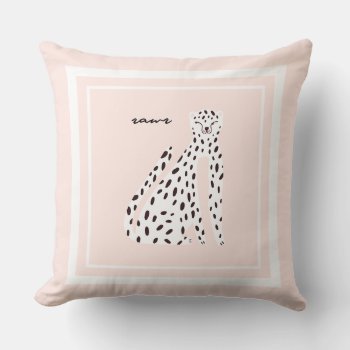 Modern Chic Leopard Pop Art  Throw Pillow by marisuvalencia at Zazzle