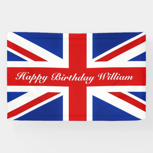 Modern  chic london UK union jack flag Banner