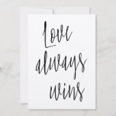 Modern Chic "Love always wins" (Front)