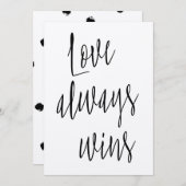 Modern Chic "Love always wins" (Front/Back)