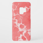 Modern Chic Marbled Coral Pattern Case-Mate Samsung Galaxy S9 Case<br><div class="desc">A chic and stylish modern pattern in coral melon peach with light beige marbling makes this case a standout. You can personalize this design by adding your monogram,  name or other desired text,  or leave as is to protect your electronics with style and elegance.</div>