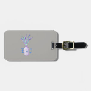 Modern Chic Mason Jar Lavander Luggage Tag