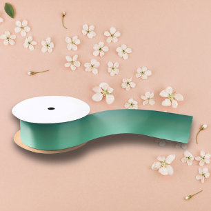 Modern Chic Metallic Green Satin Ribbon