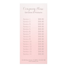 Modern Chic Minimalist Cosmetologist blush pink