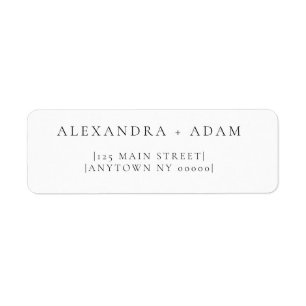 Modern Chic Minimalist Return Address Labels