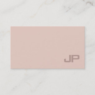 Modern Chic Monogram Plain Professional Luxury Business Card