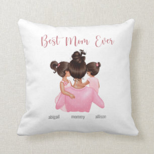 Modern Chic Mothers Day Personalized Keepsake Throw Pillow