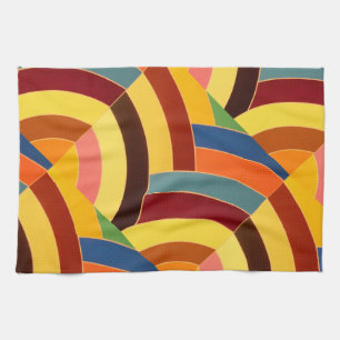 modern chic multi-color chevrons towel