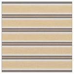 Modern chic neutral sand and brown stripes fabric