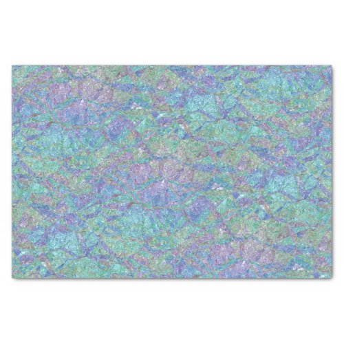 Modern Chic Pastel Colors Marble Mosaic Pattern Tissue Paper