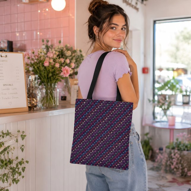 Modern Chic Pattern Design Abstract Colorful Art  Tote Bag (Creator Uploaded)