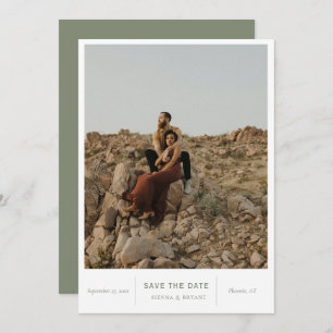 Modern Chic Photo Save The Date