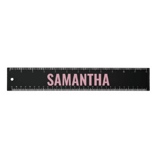 Modern Chic Pink, Black & White   Ruler