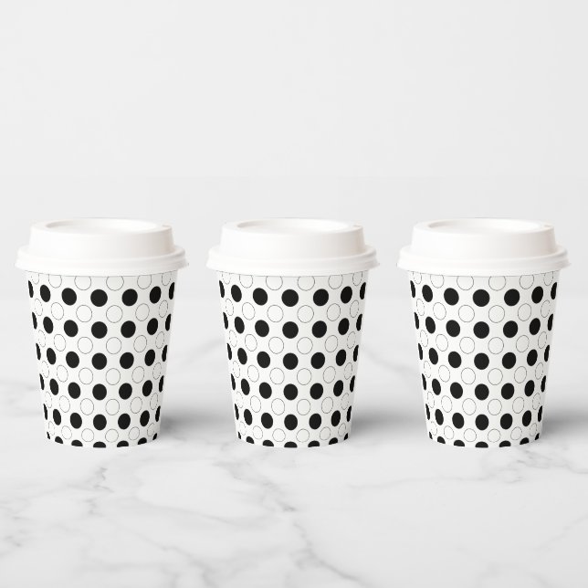 Modern Chic Polka Dot Modern Minimalist  Paper Cups (Multi)