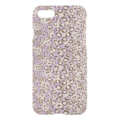 Modern chic purple cheetah print pattern iPhone SE87 case