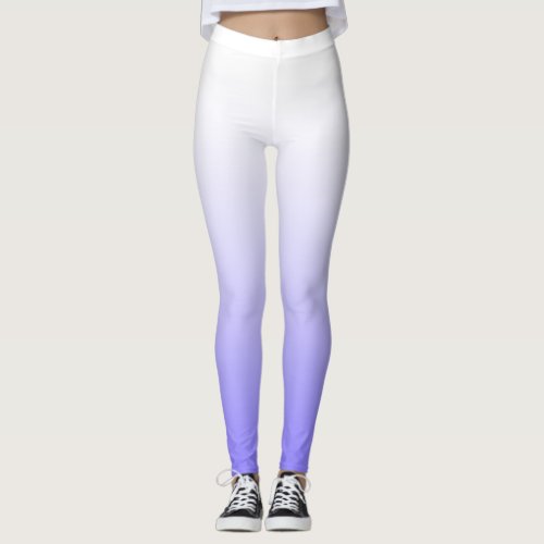 Modern Chic Purple Lilac Ombre Leggings