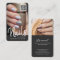Modern chic QR code photo business card for nails