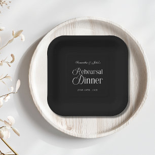  Modern Chic Rehearsal Dinner Paper Plates