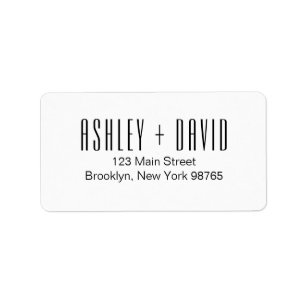 Modern Chic Return Address Label