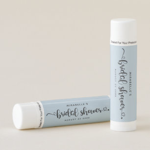Modern Chic Script Bridal Shower Calligraphy Lip B Balm