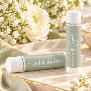 Modern Chic Script Bridal Shower Calligraphy Lip Balm