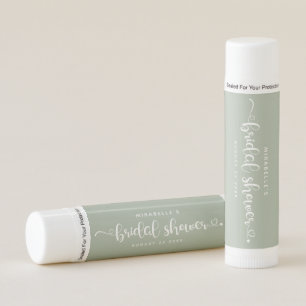 Modern Chic Script Bridal Shower Calligraphy Lip Balm