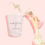 Modern Chic Script Maid of Honor Gold Heart Name Shot Glass