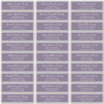 Modern Chic Script Wedding Guest Names Address Sticker<br><div class="desc">Composed of simple serif and modern cursive script typography. These elements are simple,  elegant,  and modern. This has 30 stickers. 
 
 This is designed by White Paper Birch Co. exclusive for Zazzle.
 
 Available here:
 http://www.zazzle.com/store/whitepaperbirch</div>