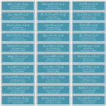 Modern Chic Script Wedding Guest Names Address Sticker<br><div class="desc">Composed of simple serif and modern cursive script typography. These elements are simple,  elegant,  and modern. This has 30 stickers. 
 
 This is designed by White Paper Birch Co. exclusive for Zazzle.
 
 Available here:
 http://www.zazzle.com/store/whitepaperbirch</div>