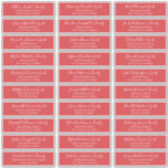 Modern Chic Script Wedding Guest Names Address Sticker<br><div class="desc">Composed of simple serif and modern cursive script typography. These elements are simple,  elegant,  and modern. This has 30 stickers. 
 
 This is designed by White Paper Birch Co. exclusive for Zazzle.
 
 Available here:
 http://www.zazzle.com/store/whitepaperbirch</div>