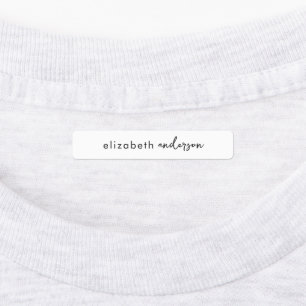 Modern Chic  Simple Cute Typography Add Your Name Kids' Labels