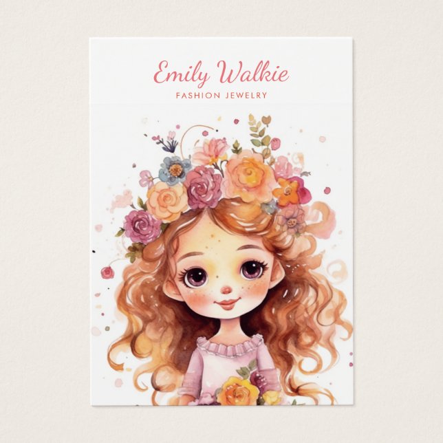 Modern Chic Simple Jewelry Earring Display Card (Front)