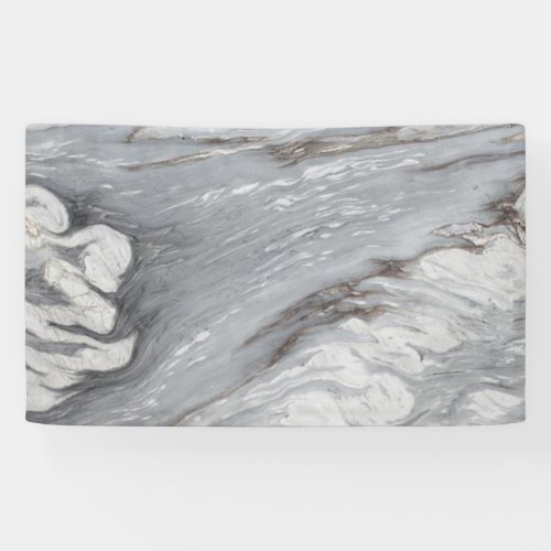 modern chic simple minimalist white grey marble banner