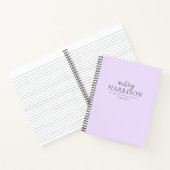 Modern Chic Simple Notebook | Zazzle