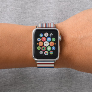 Modern Chic Striped Apple Watch Band