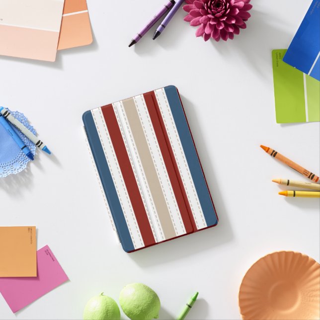  Modern Chic Striped   iPad Mini Cover (In Situ)