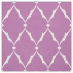 Modern chic textured purple ikat chevron pattern fabric