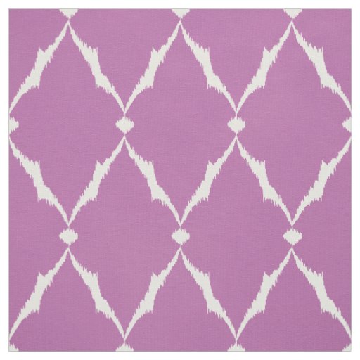 Modern chic textured purple ikat chevron pattern fabric