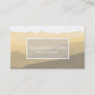 Modern & Chic Watercolor Mountain | Business Card