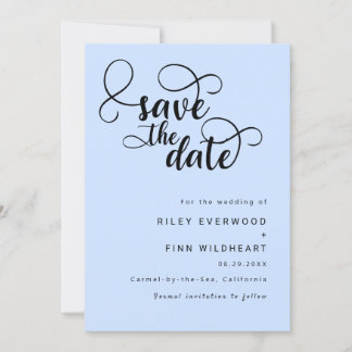 Modern Chic wedding save the date Invitation